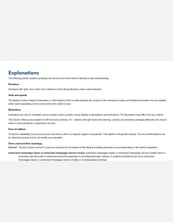 volkswagen passat 2022 owners manual